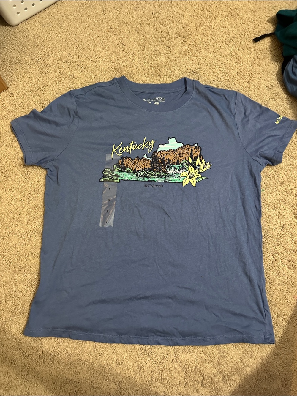 Columbia Blue Kentucky Graphic Short-Sleeve Tee